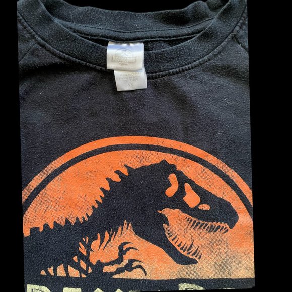 Jurassic Park Distressed Original Park Logo Sweatshirt, Adult XS - Picture 2 of 2
